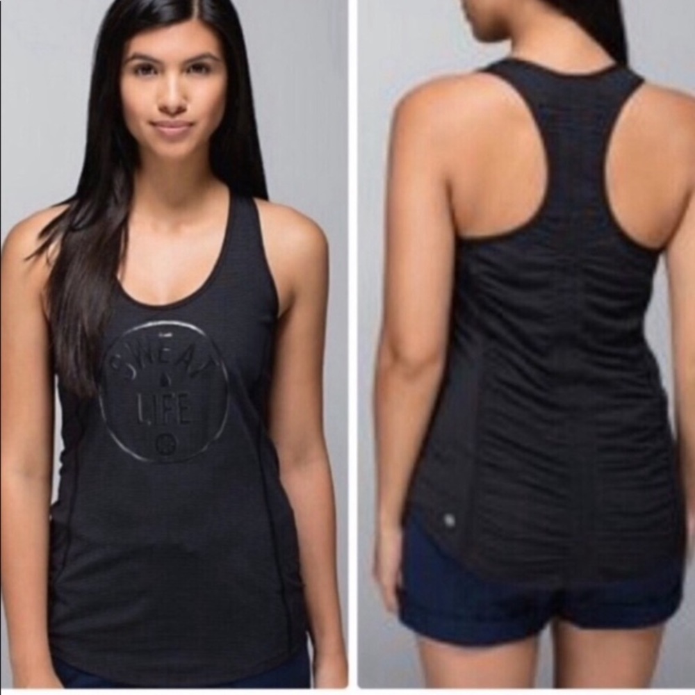 Lululemon “Sweat Life” Razorback Tank Size 6